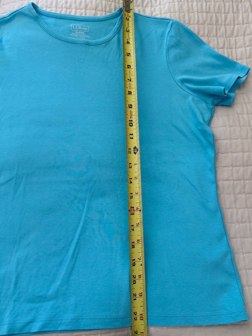 LLBean short sleeve crew neck pima cotton T shirt S
